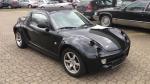 Fahrzeug Bild des Fahrers Troost mit dem Fahrzeug Smart E-Roadster