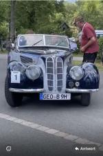 Fahrzeug Bild des Fahrers Adams  mit dem Fahrzeug BMW  327 Sport Coupé 