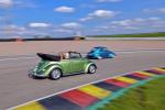 Fahrzeug Bild des Fahrers Witzke mit dem Fahrzeug VW Käfer Kabriolett Typ 11