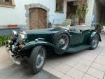 Fahrzeug Bild des Fahrers Weikert mit dem Fahrzeug Alvis Speed 20