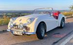 Fahrzeug Bild des Fahrers Gressmann mit dem Fahrzeug Triumph TR3a