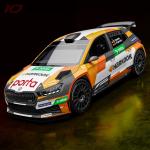 Fahrzeug Bild des Fahrers Rostek mit dem Fahrzeug Skoda Fabia RS Rally2