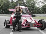 Fahrzeug Bild des Fahrers Mandel mit dem Fahrzeug F&S Chassis Crosskart
