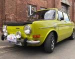 Fahrzeug Bild des Fahrers Linke mit dem Fahrzeug Simca Ralley 1