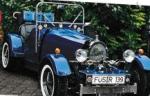 Fahrzeug Bild des Fahrers Frölich mit dem Fahrzeug Bugatti Replika