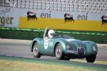 Fahrzeug Bild des Fahrers Dr. Sedlmeier mit dem Fahrzeug Jaguar XK120  C  type