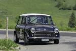 Fahrzeug Bild des Fahrers Tschudin mit dem Fahrzeug Leyland Innocenti Mini Cooper