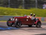 Fahrzeug Bild des Fahrers Oertel mit dem Fahrzeug Daimler Daimler Special