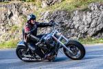 Fahrzeug Bild des Fahrers Grimm mit dem Fahrzeug Harley Davidson  Shovel