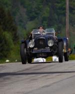 Fahrzeug Bild des Fahrers Schober mit dem Fahrzeug Lagonda Rapier