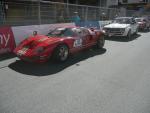 Fahrzeug Bild des Fahrers hitt mit dem Fahrzeug ford GT40