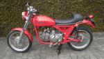 Fahrzeug Bild des Fahrers Nöst mit dem Fahrzeug Aermacchi SS Sportmotorrad