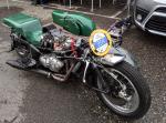 Fahrzeug Bild des Fahrers Karrer mit dem Fahrzeug Triumph T 120 R Kneeler