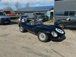 Fahrzeug Bild des Fahrers Mäser mit dem Fahrzeug Jaguar D-Type