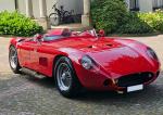 Fahrzeug Bild des Fahrers Kern mit dem Fahrzeug ASA 300 S (Automovil Salerno Argentina Barchetta