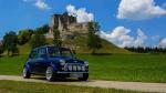 Fahrzeug Bild des Fahrers Huber mit dem Fahrzeug Rover  Mini
