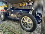 Fahrzeug Bild des Fahrers Hartmann mit dem Fahrzeug Bugatti Type 35 B