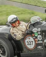 Fahrzeug Bild des Fahrers Villbrandt mit dem Fahrzeug Wolseley Hornet Special