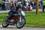 Fahrzeug Bild des Fahrers Neumeier mit dem Fahrzeug Motobi SS 250