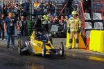 Fahrzeug Bild des Fahrers Potthoff mit dem Fahrzeug  Dragster