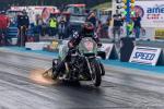 Fahrzeug Bild des Fahrers Lantto mit dem Fahrzeug  Super Twin Bike