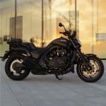 Fahrzeug Bild des Fahrers Hescher mit dem Fahrzeug  Yamaha V MAX