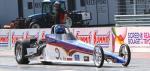 Fahrzeug Bild des Fahrers Sattler mit dem Fahrzeug Frame Works Dragster