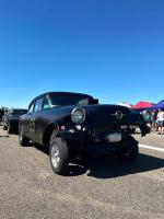 Fahrzeug Bild des Fahrers Dold mit dem Fahrzeug Oldsmobile Gasser