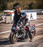 Fahrzeug Bild des Fahrers Frahm mit dem Fahrzeug Suzuki Katana