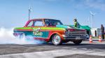 Fahrzeug Bild des Fahrers Vetterl mit dem Fahrzeug 1962 Chevy Nova