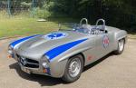 Fahrzeug Bild des Fahrers Bjelic mit dem Fahrzeug Daimler Benz Rennwagen / Prototyp