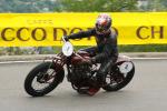Fahrzeug Bild des Fahrers Bircher mit dem Fahrzeug Indian Scout-Racer