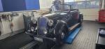 Fahrzeug Bild des Fahrers Zondler mit dem Fahrzeug Rover P2  Cabrio 