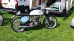 Fahrzeug Bild des Fahrers Ziegler mit dem Fahrzeug Velocette  Velocette MKVIII  Duke Special