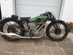 Fahrzeug Bild des Fahrers Kernegger mit dem Fahrzeug Panther  Motorrad 