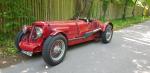 Fahrzeug Bild des Fahrers Dr. Bittner mit dem Fahrzeug Alvis Speed 20