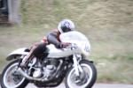 Fahrzeug Bild des Fahrers Längerer mit dem Fahrzeug Norton-Weslake Motorrad 2 Zylinder paralell Twin