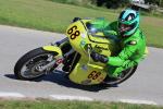 Fahrzeug Bild des Fahrers Roland Röthig mit dem Fahrzeug Rickman- Kawasaki H1