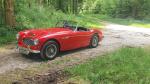 Fahrzeug Bild des Fahrers Geitz mit dem Fahrzeug Austin Healey 100 Six BN 6