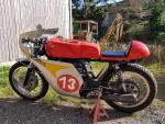 Fahrzeug Bild des Fahrers Riegger mit dem Fahrzeug Honda RC 172