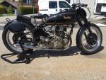 Fahrzeug Bild des Fahrers Wyssen mit dem Fahrzeug Rudge Ulster
