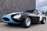 Fahrzeug Bild des Fahrers Sedelmaier mit dem Fahrzeug Jaguar E Type Semilightweight