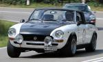 Fahrzeug Bild des Fahrers Hürzeler mit dem Fahrzeug Fiat Abarth 124 Rally