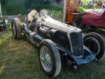 Fahrzeug Bild des Fahrers Engler mit dem Fahrzeug Riley  Big Four Supercharged