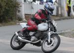 Fahrzeug Bild des Fahrers Stanke mit dem Fahrzeug MZ 250 Eigenbau