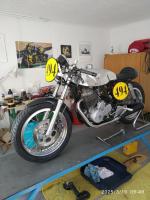 Fahrzeug Bild des Fahrers Mehnert mit dem Fahrzeug Honda XBR 500