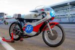 Fahrzeug Bild des Fahrers Rapp mit dem Fahrzeug Yamaha TR3 Replica (Basis RD350)