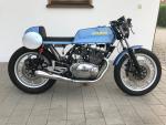 Fahrzeug Bild des Fahrers Holzner mit dem Fahrzeug Yamaha XS500